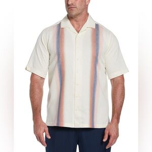 Cubavera Men’s Linen Blend Short Sleeve Button-Down Shirt- Size 2X
